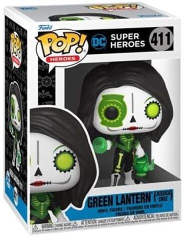 Figurine Funko Pop! - N°411 - Dia De Los Dc - Green Lantern (jessica Cruz)